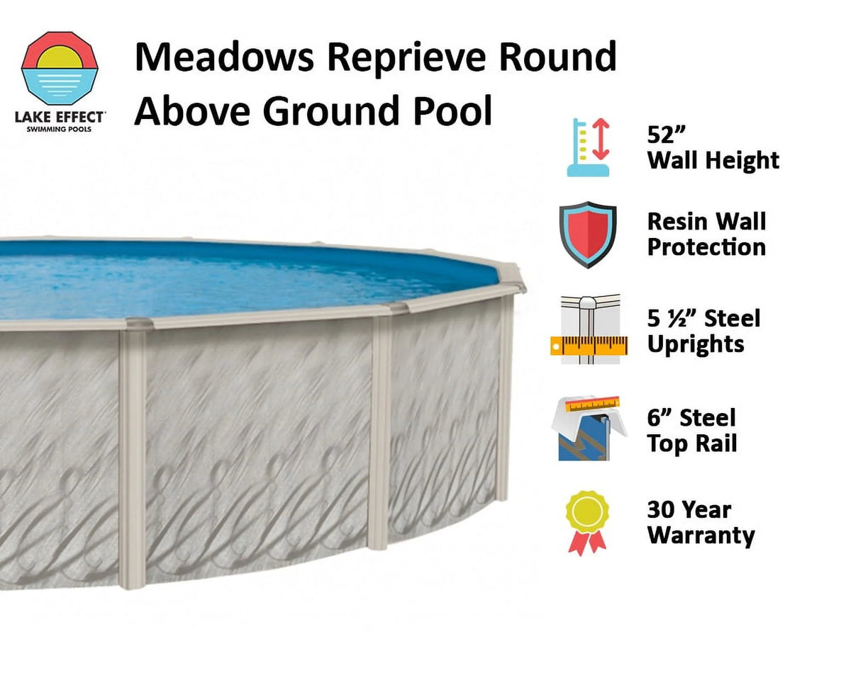 12' x 24' x 52 Oval Above Ground Swimming Pool R62525