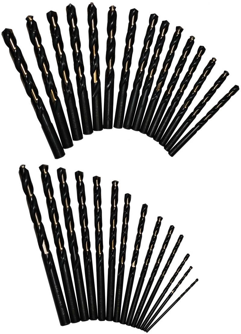 29 Pc HSS Black & Gold Jobber Drill Bit Set Q28472