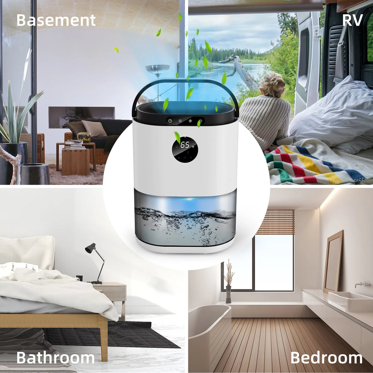 77.5oz Portable Dehumidifier with Timer & Defrost Function F7373