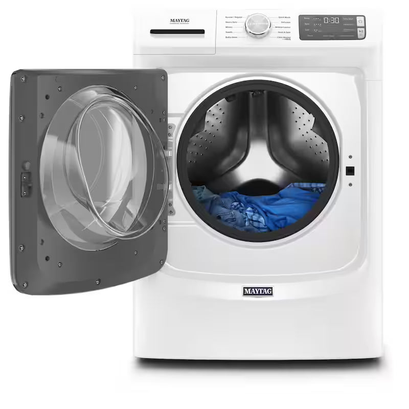 White 4.5 cu. ft. Stackable Front Load Washing Machine V862