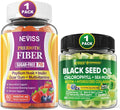 Black Seed Oil Chlorophyll Sea Moss Prebiotics Fiber Gummies W919
