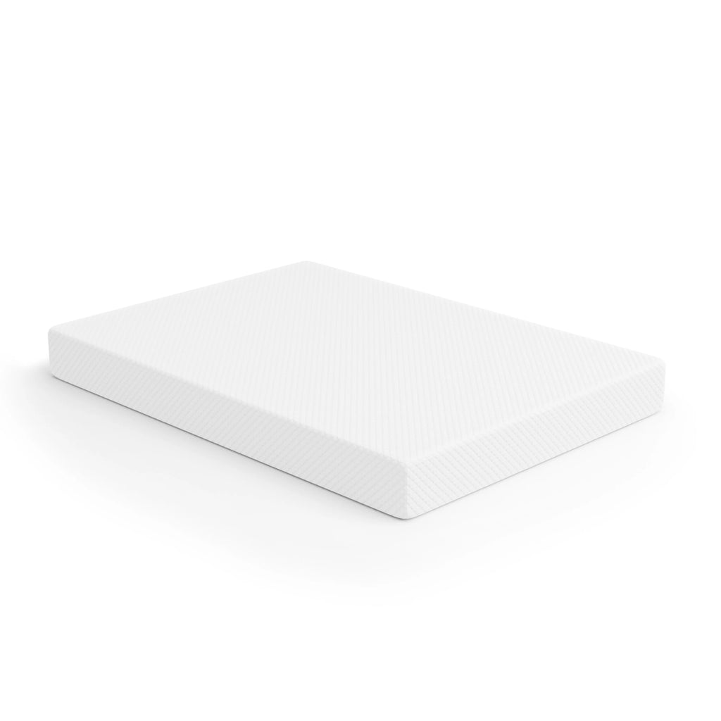 Solid Wood Queen Platform Bed with Memory Foam Mattress S46841