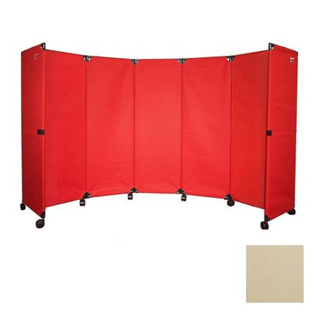 Beige Portable Accordion Partition T603906
