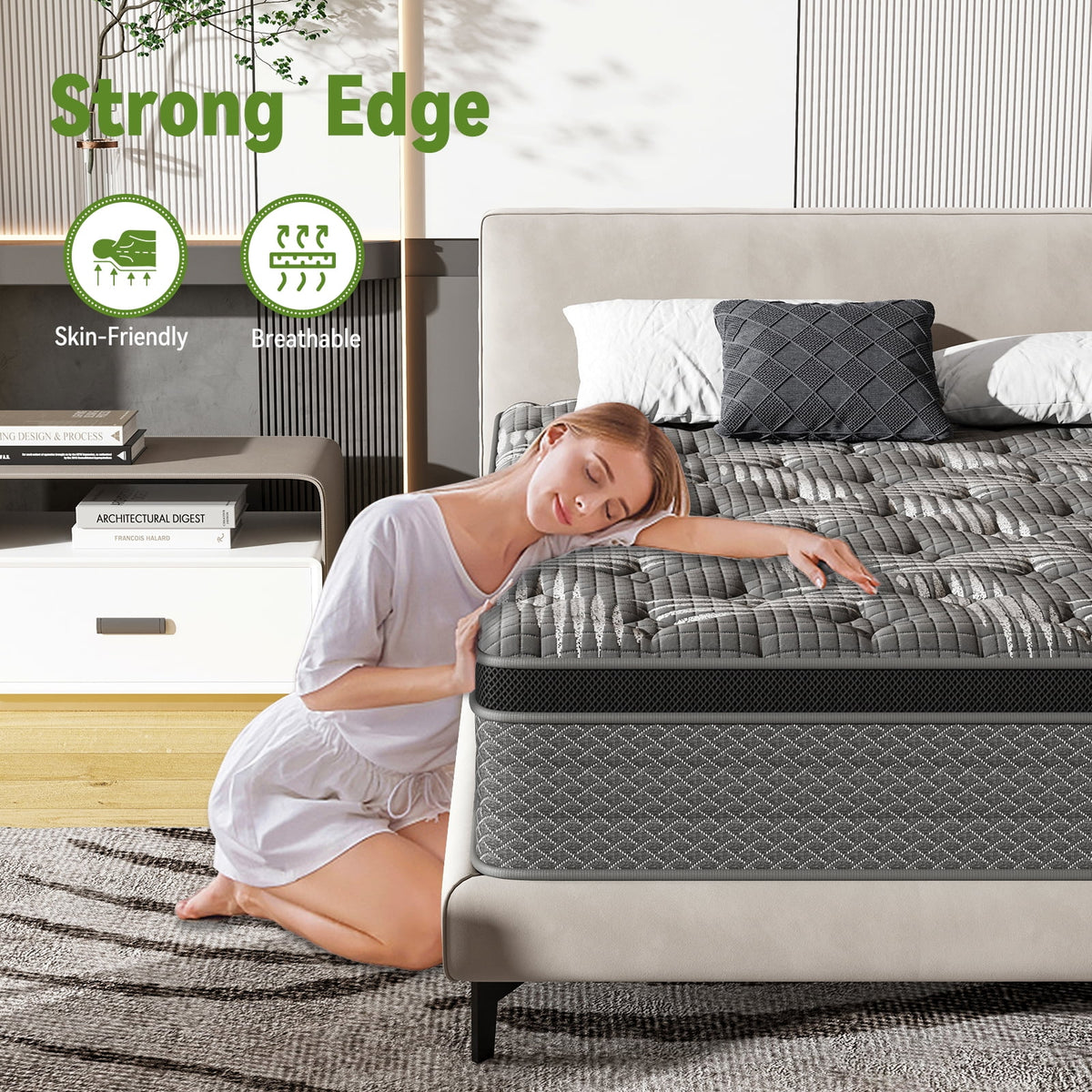 10" Memory Foam Pocket Spring Hybrid Mattress C751