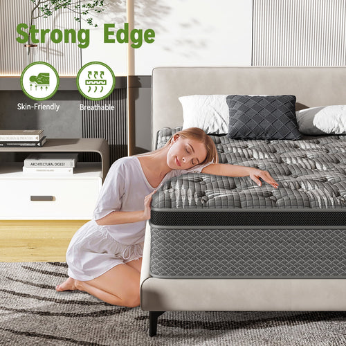 10" Memory Foam Pocket Spring Hybrid Mattress C751