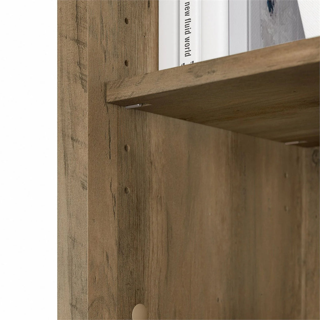 5 Shelf Engineered Wood Bookcase Set of 2 K30147