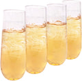 9 oz Clear Plastic Stemless Champagne Glass O6131