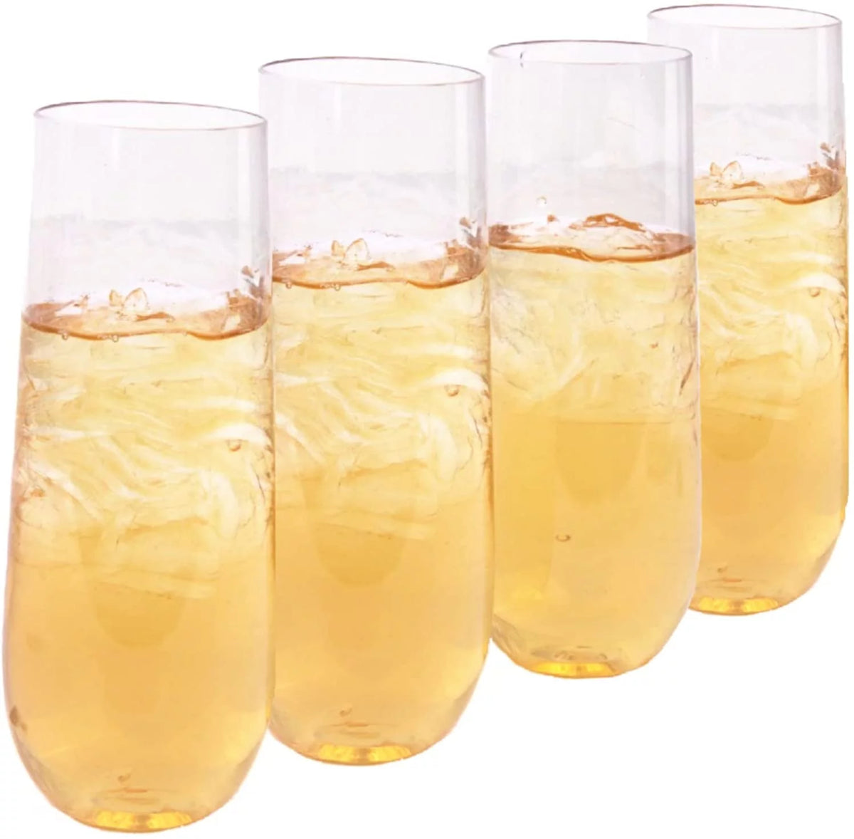9 oz Clear Plastic Stemless Champagne Glass O6131