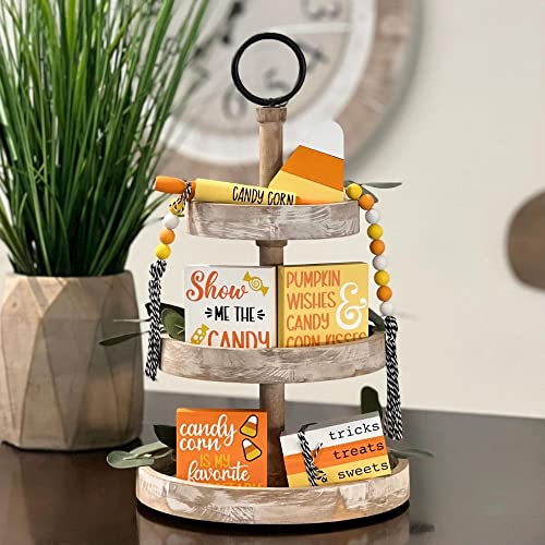 7 Pcs Tiered Tray Decor Set E86223