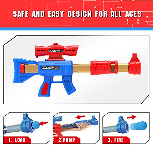 Shooting Game Toy with 2pk Air Guns, Target & 24 Foam Balls O30058