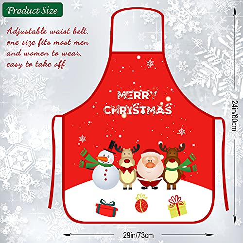 Christmas Apron, 3PCS Adjustable Kitchen Cooking Aprons I29743