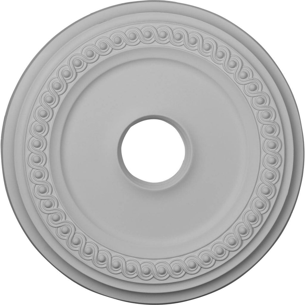 Classic Ceiling Medallion, Hand-Painted Pearl White, Beige L54855