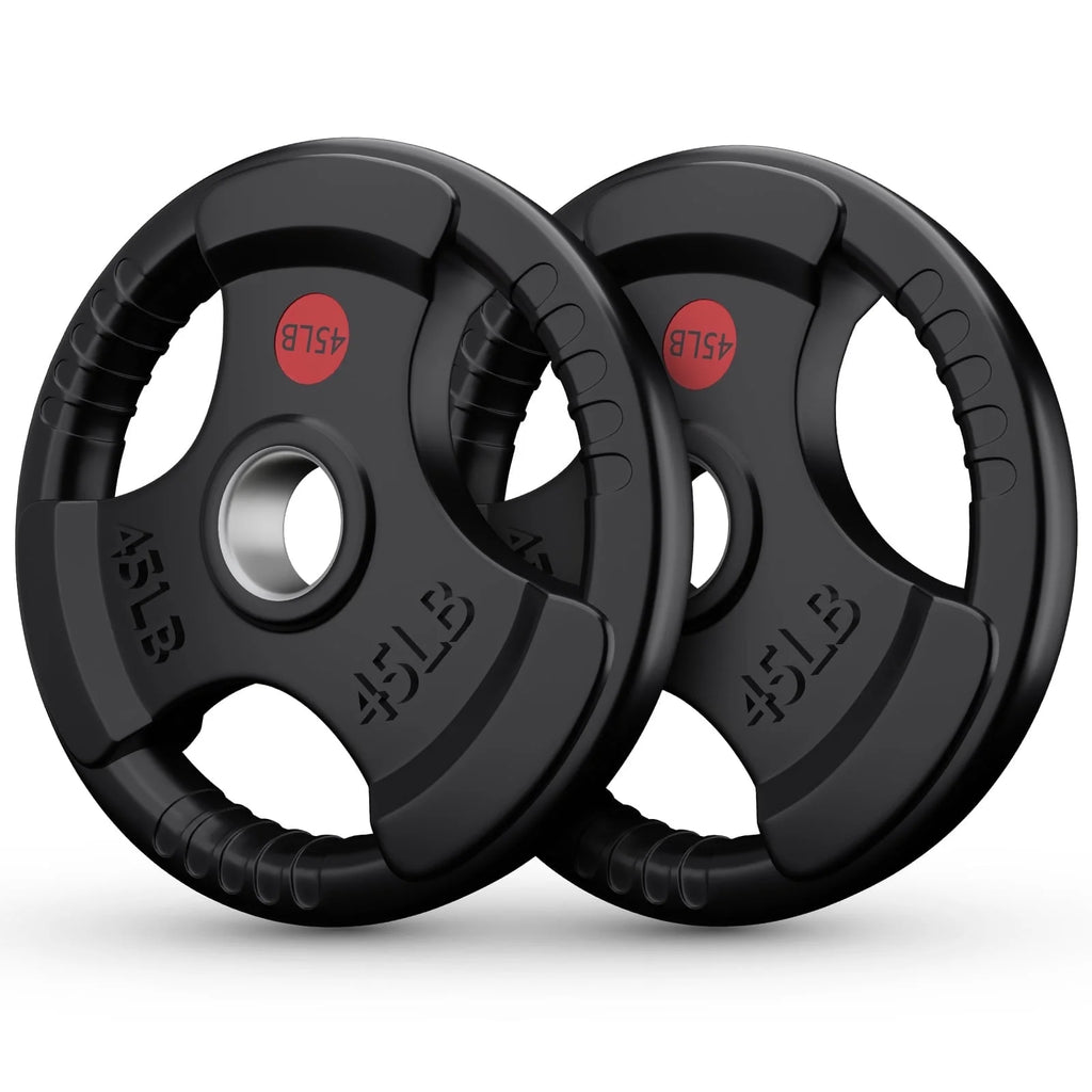90lbs 2 Inch Rubber Coated Olympic Weight Plate W94956