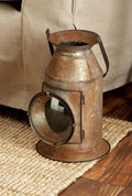 Distressed Metal Glass Candle Lantern, Pack of 2 Y556593