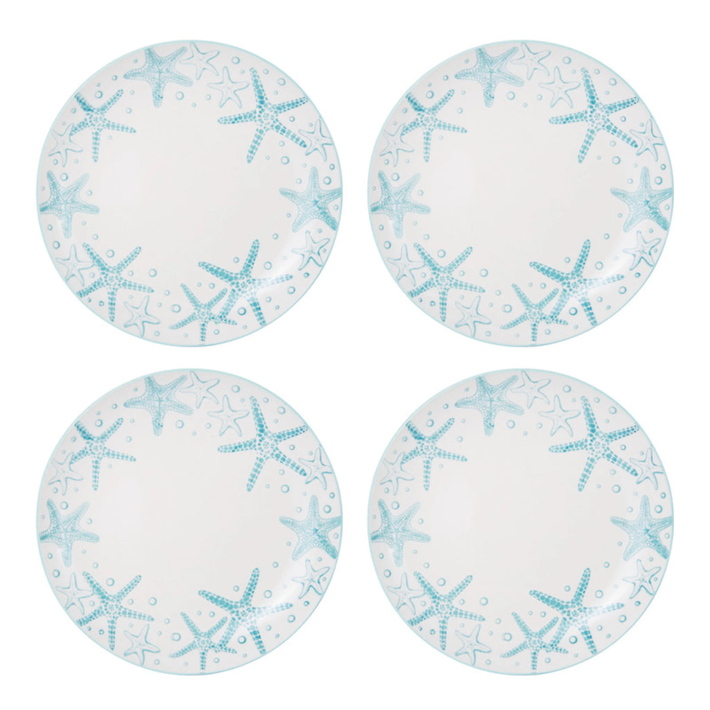 Teal Stoneware 16-Piece Dinnerware Set N98499