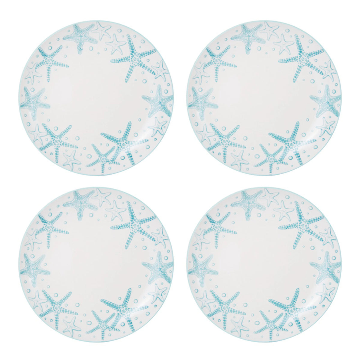 Teal Stoneware 16-Piece Dinnerware Set N98499