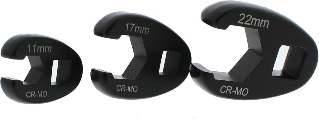 Jumbo Crowfoot Flare Nut Wrench Set Metric 15-Piece Tool Kit E728743