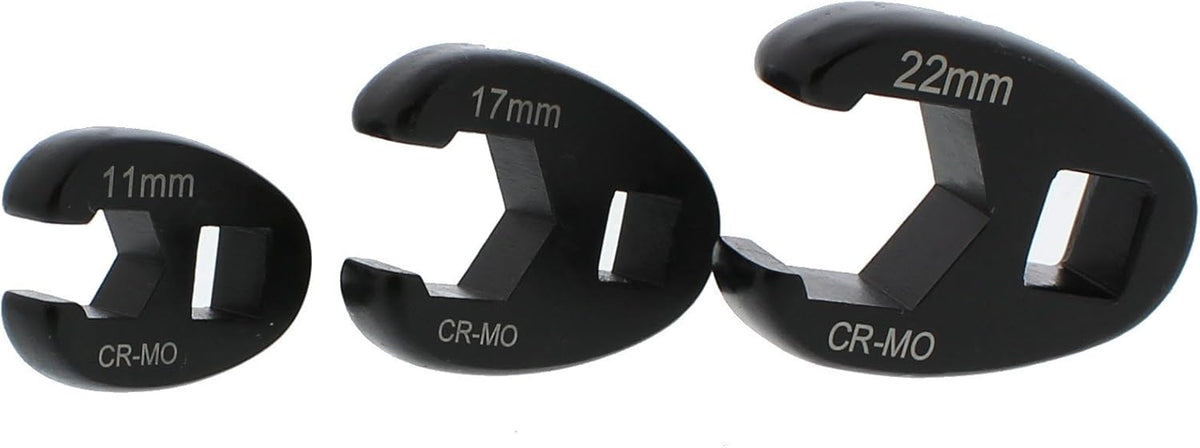 Jumbo Crowfoot Flare Nut Wrench Set Metric 15-Piece Tool Kit E728743