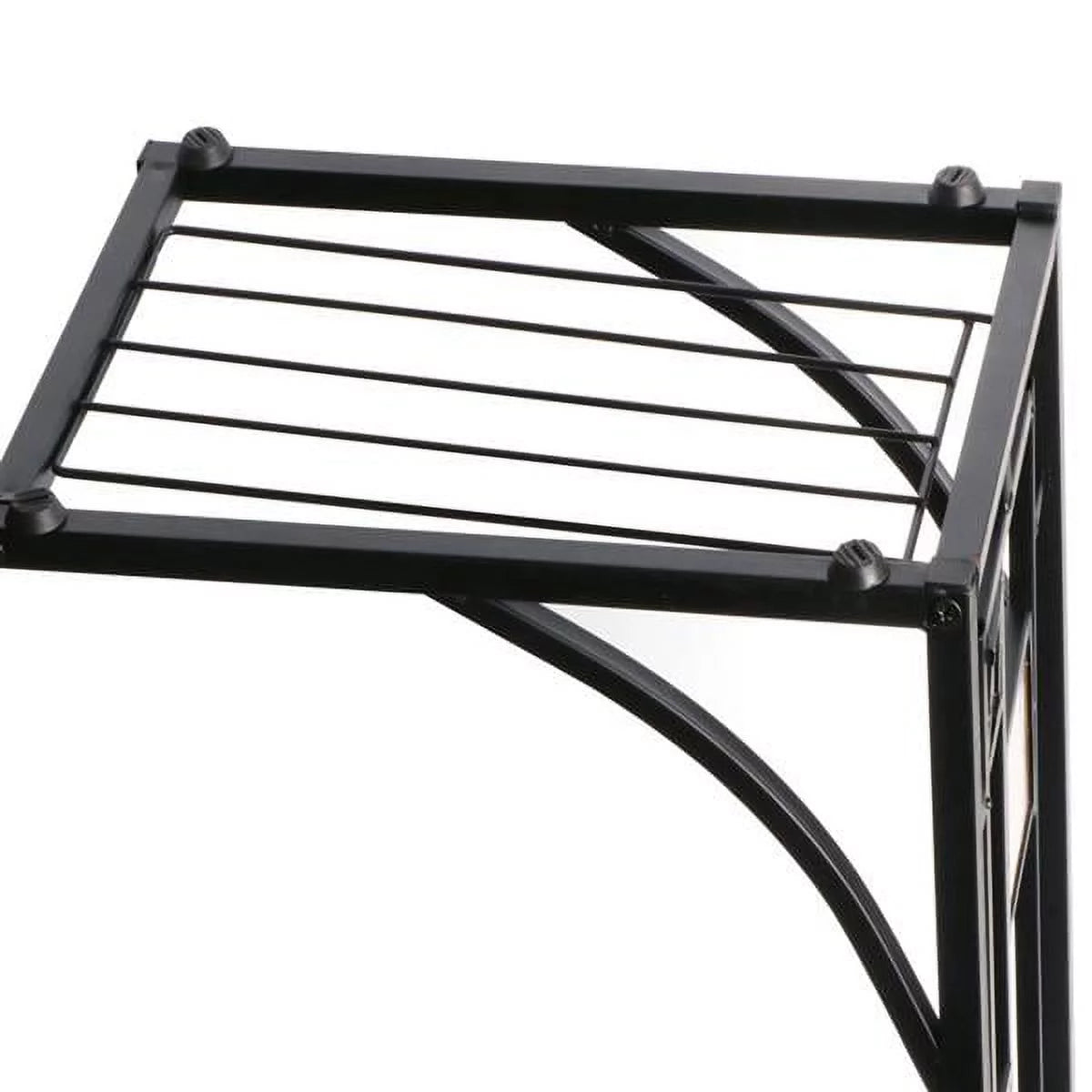 C-Shaped End Table with Geometric Pattern H893407