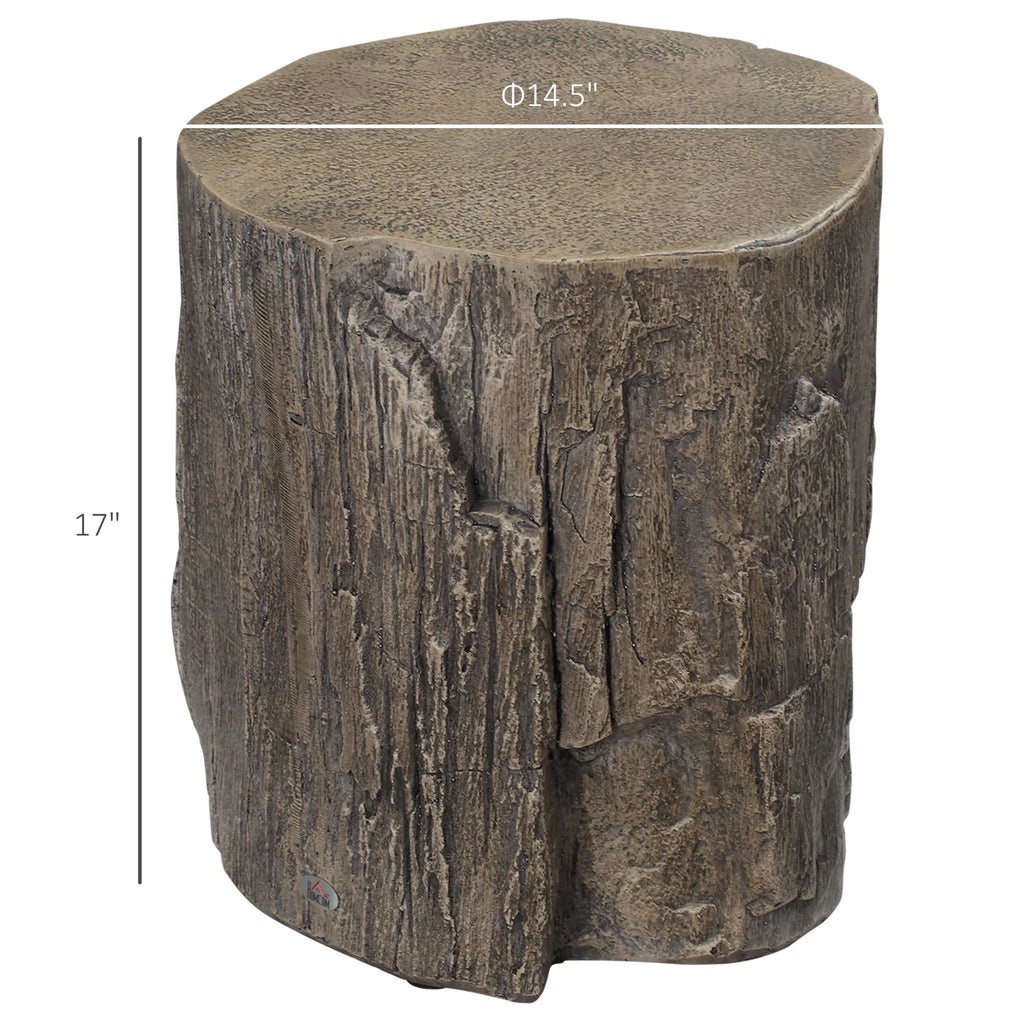 Gray Concrete Side Table, Set of 2 D548421