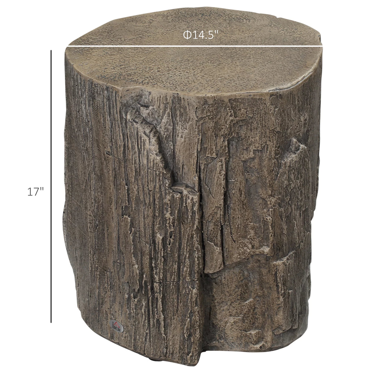 Gray Concrete Side Table, Set of 2 D548421
