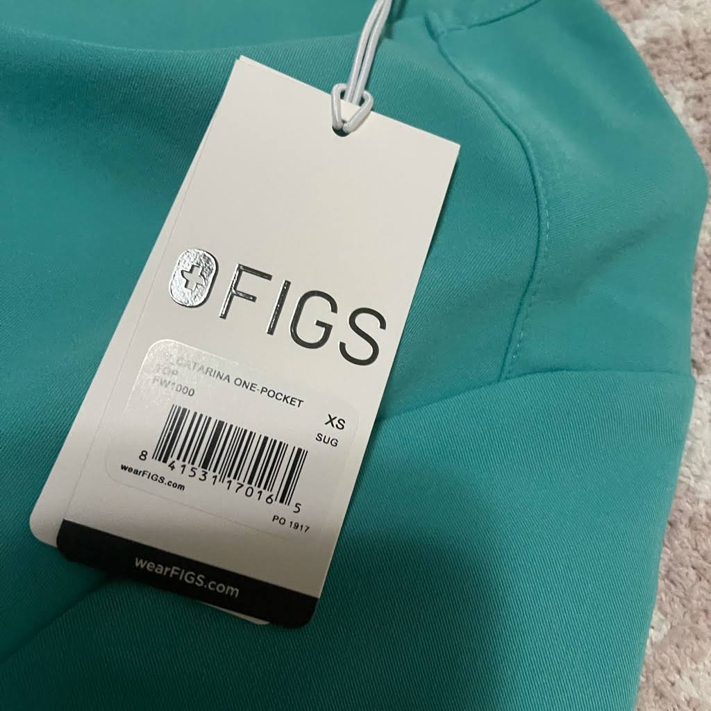 XS Surgical Green One Pocket Scrub Top G838