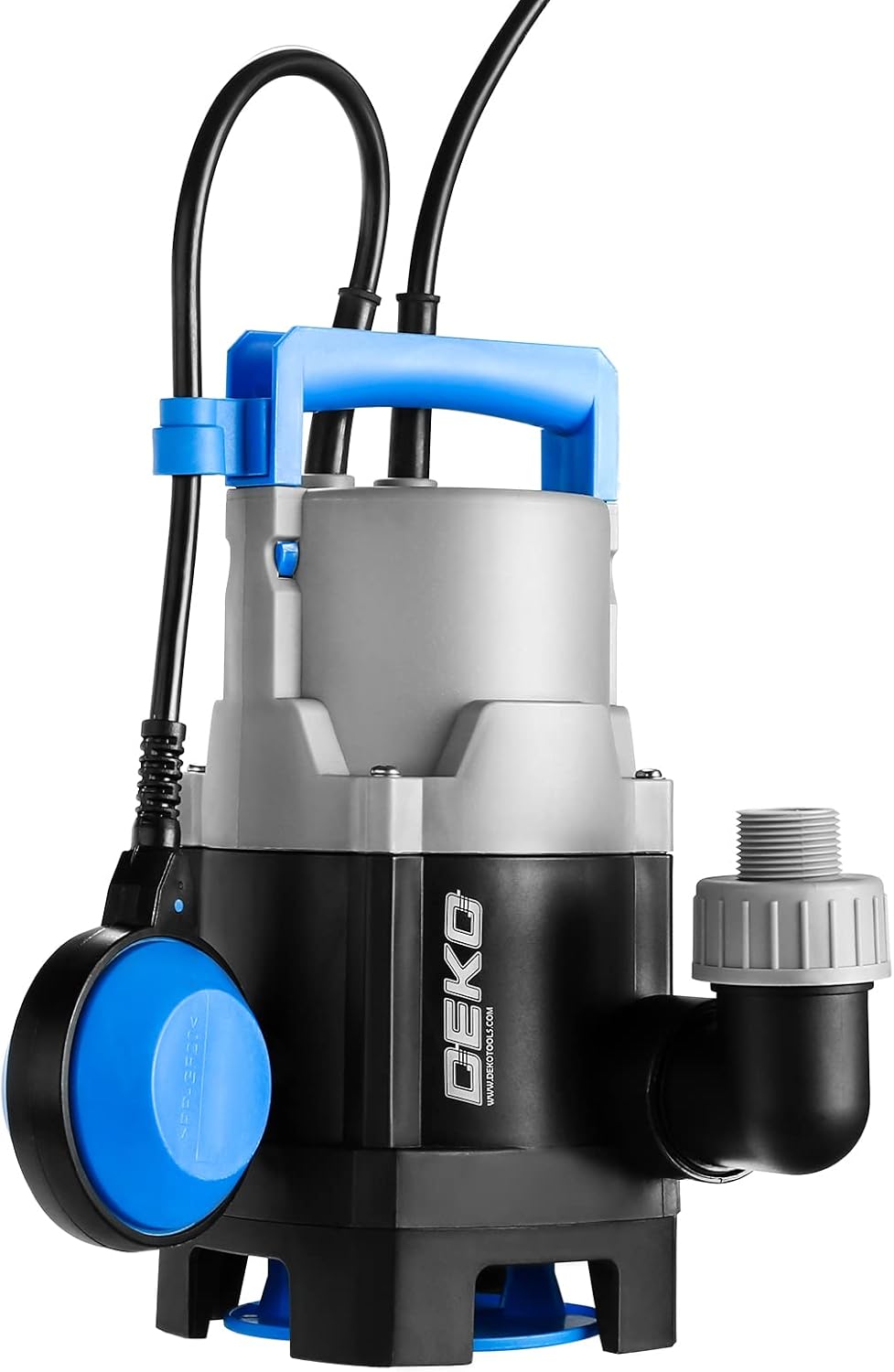 400W 1/2HP Submersible Pump 1981GPH Clean/Dirty Water Pump with Float Switch 16ft Cable Pack of 2 B725