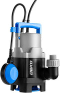 400W 1/2HP Submersible Pump 1981GPH Clean/Dirty Water Pump with Float Switch 16ft Cable Pack of 2 B725