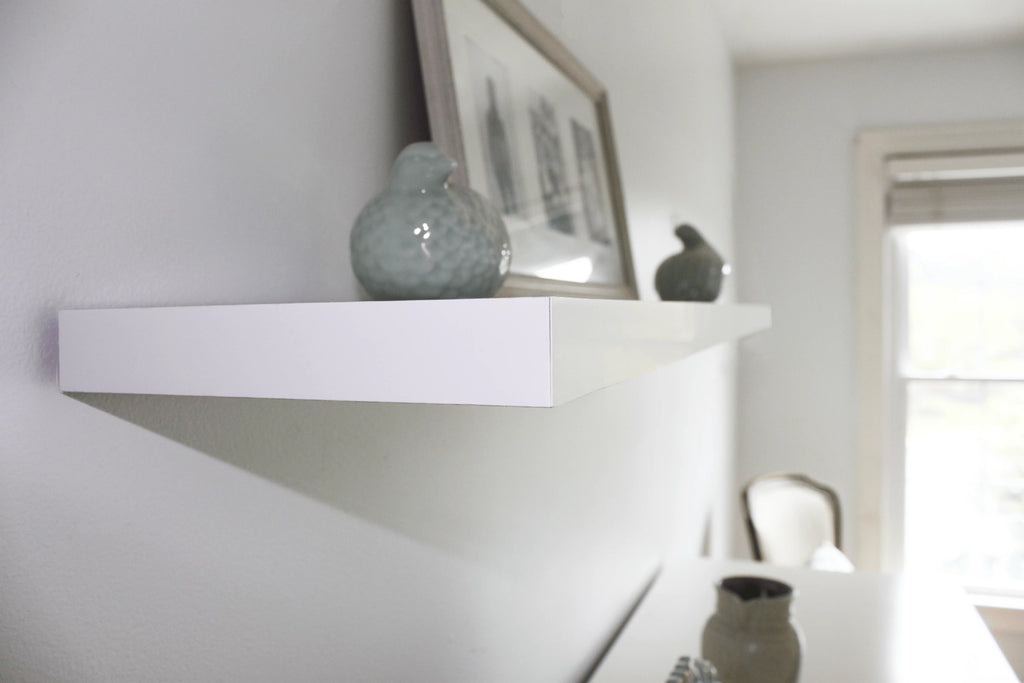 White Floating Wall Shelf Z6482
