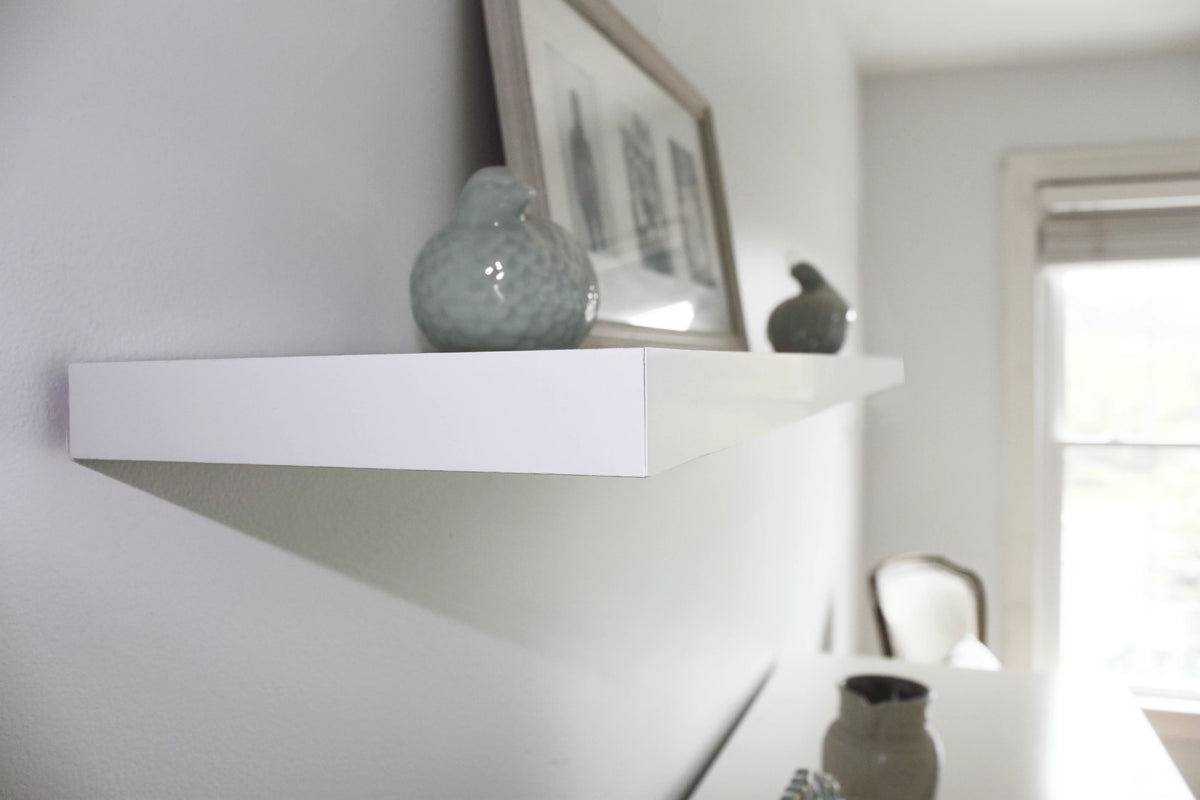 White Floating Wall Shelf Z6482