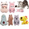 10 Pcs Christmas Catnip Plush Cat Toys T176
