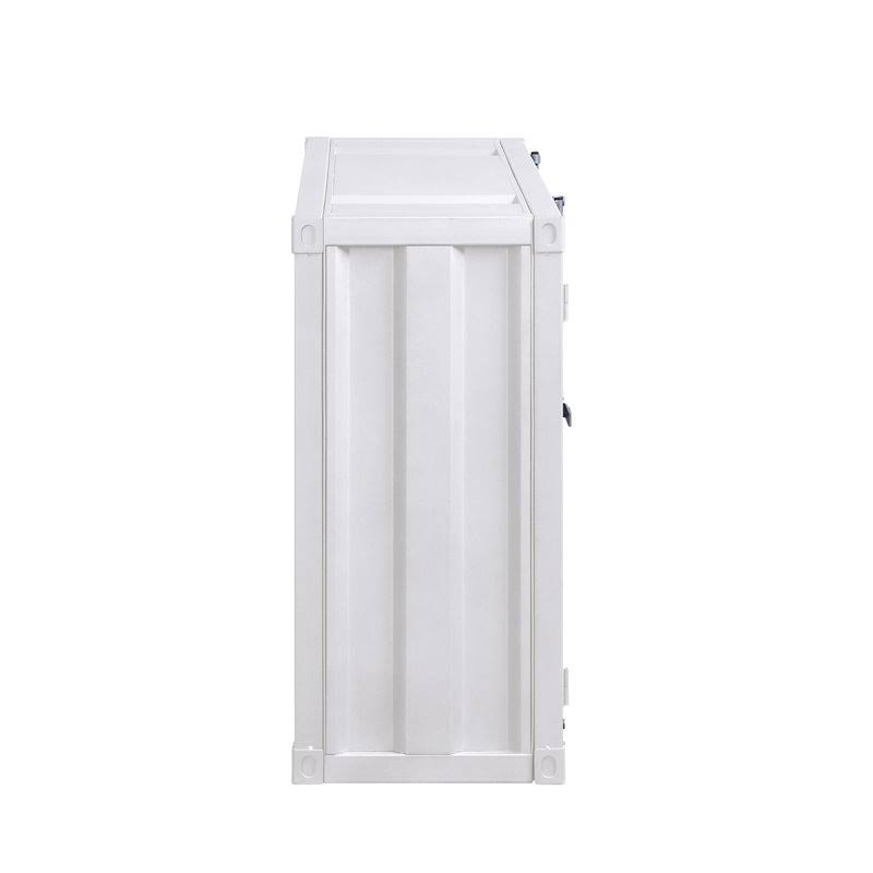 White Contemporary Server with Storage L862