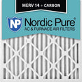 25x25x2 MERV 14 Pleated Carbon AC Furnace Air Filters 3 Pack U18876