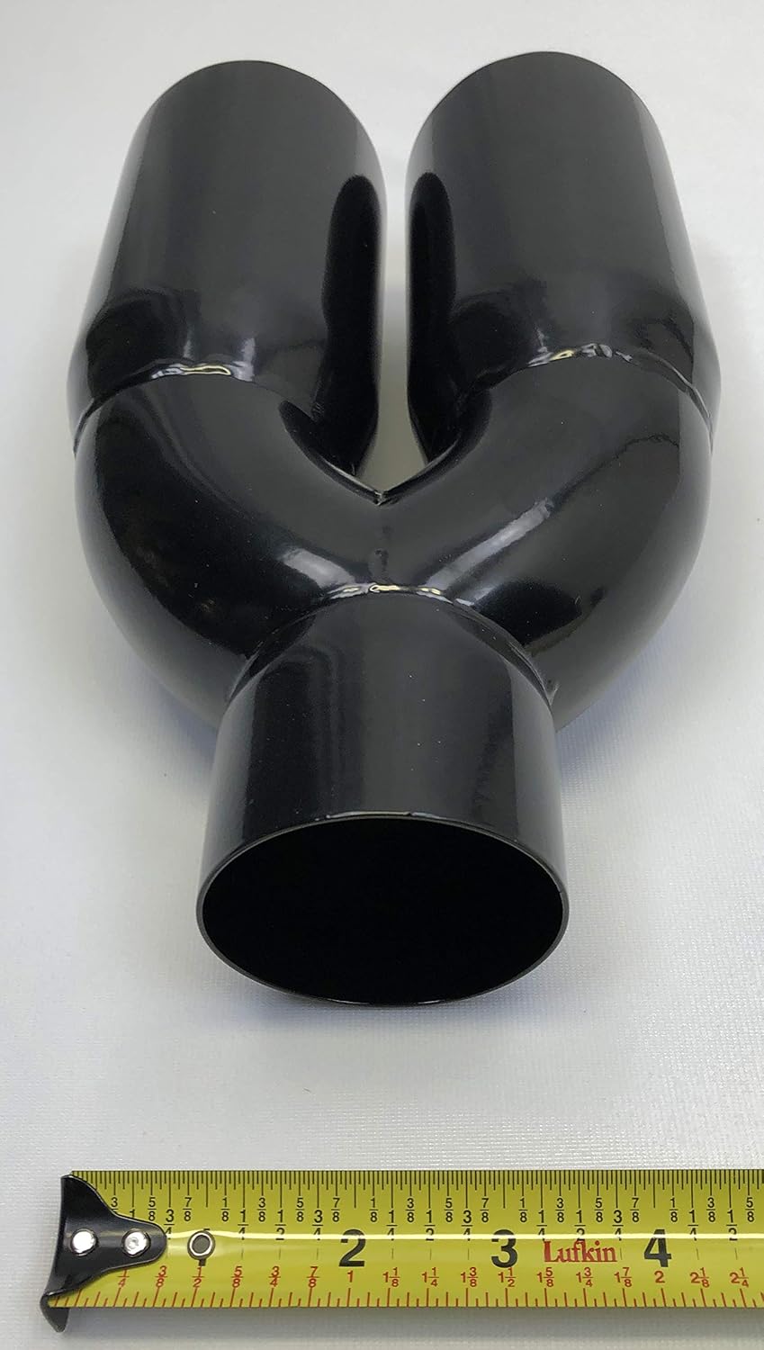 Black Stainless Steel Double Wall Exhaust Tip Pack of 2 W644814