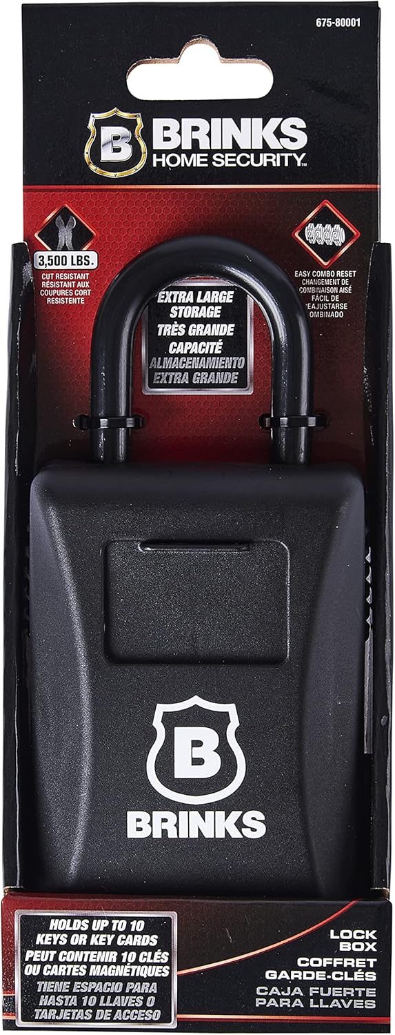 Combination Lock Box with Hardened Steel Shackle Pack of 2 L7688