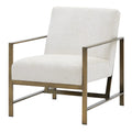 Cream Fabric Accent Arm Chair N132