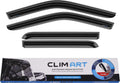 4 pcs Dark Smoke Rain Guards for Ford F150 SuperCrew M221