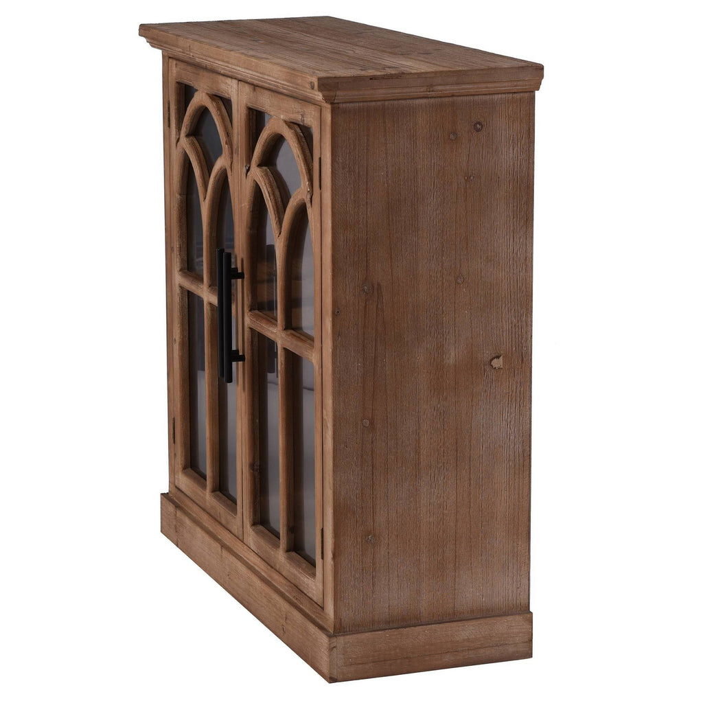 Light Pine Black Cabinet V81167
