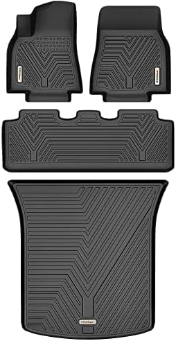 Custom Fit All Weather Floor Liners and Cargo Mats Set for Tesla Model Y B358