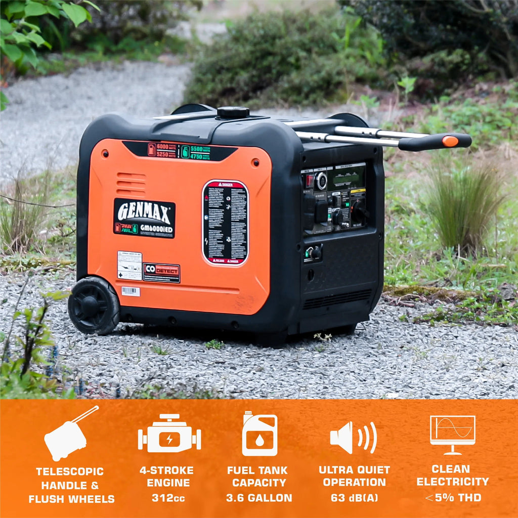6000W Dual Fuel Quiet Portable Inverter Generator F286244