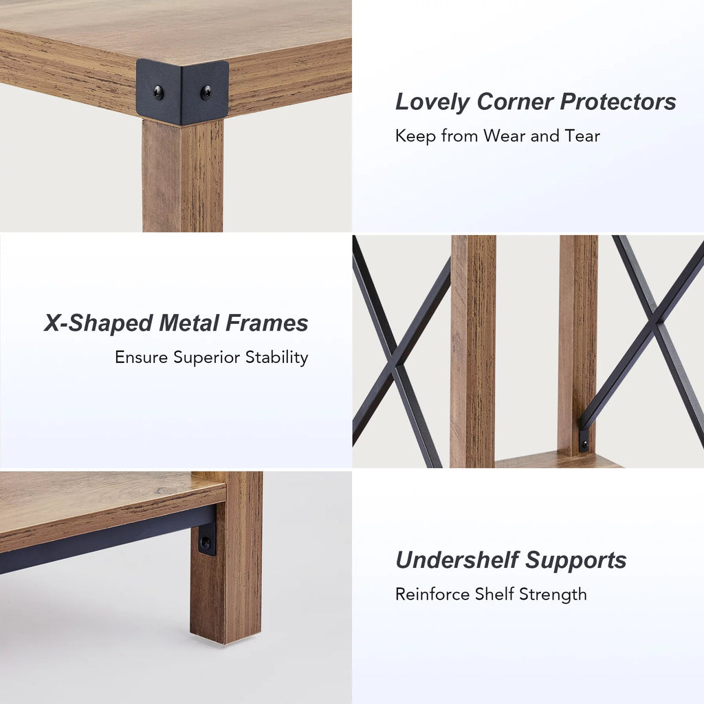 16x16 Teak Side Table with Shelf S9544