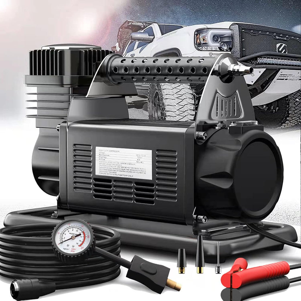 12V Portable Air Compressor, 5.65CFM Truck Tires Inflator, 150PSI K55820