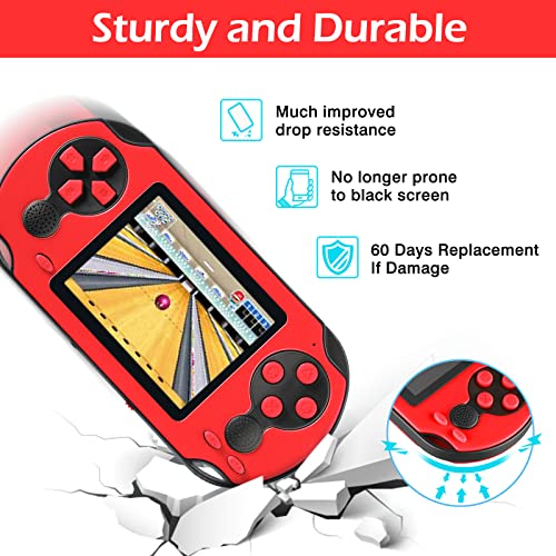 Blue Handheld Game with 230 Preloaded Games C8017