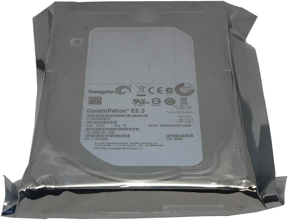4TB 7200RPM 128MB Cache SATA 6.0Gb/s 3.5inch Enterprise Hard Drive Pack of 2 V674825