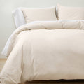 Natural Washed Sateen Duvet & Sham Set Z31840