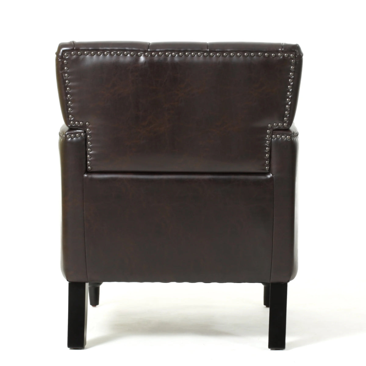 Bonded Leather Club Chair, Brown X46094
