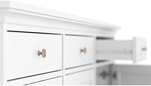 White 3 Door 3 Drawer Sideboard Cabinet L292
