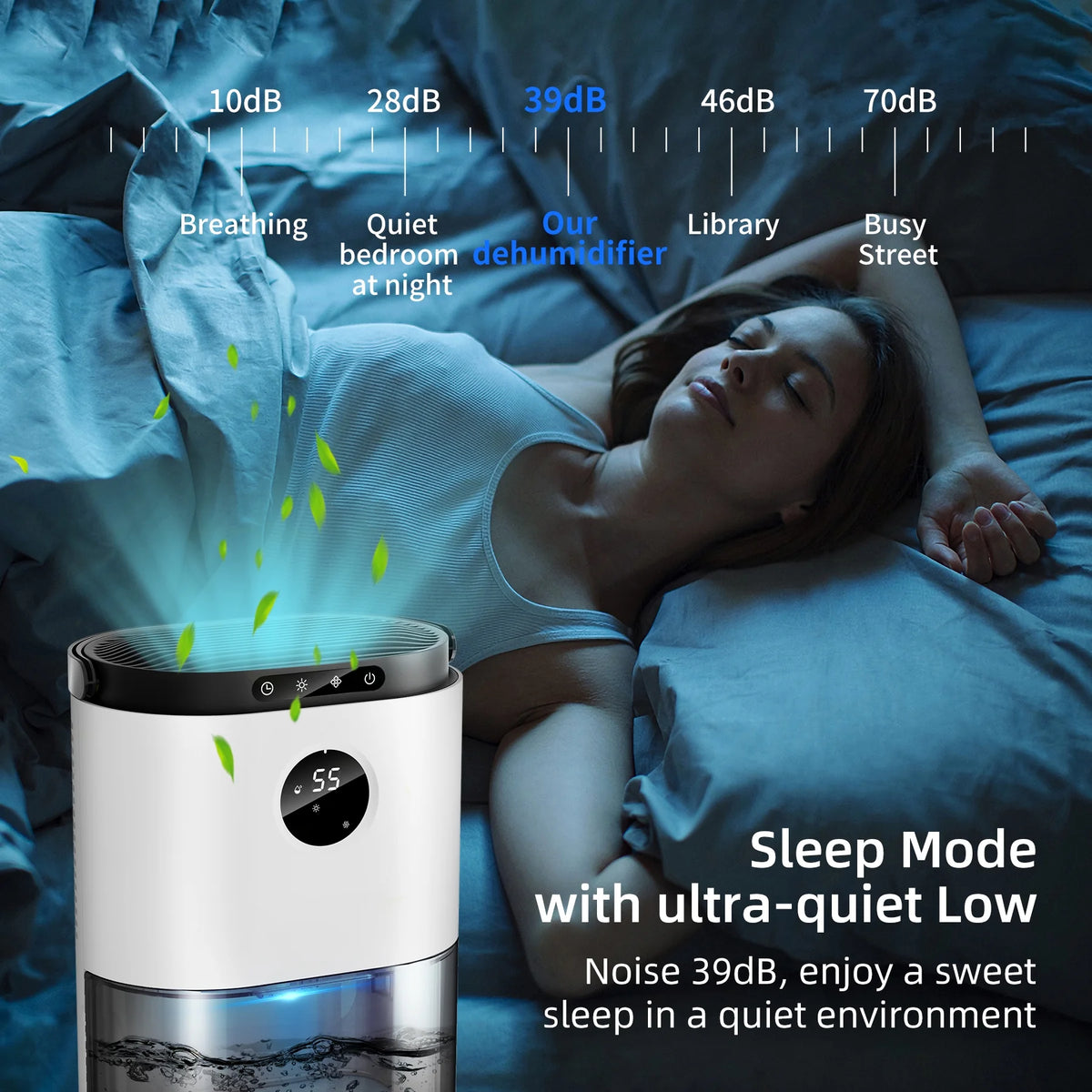 77.5oz Portable Dehumidifier with Timer & Defrost Function F7373