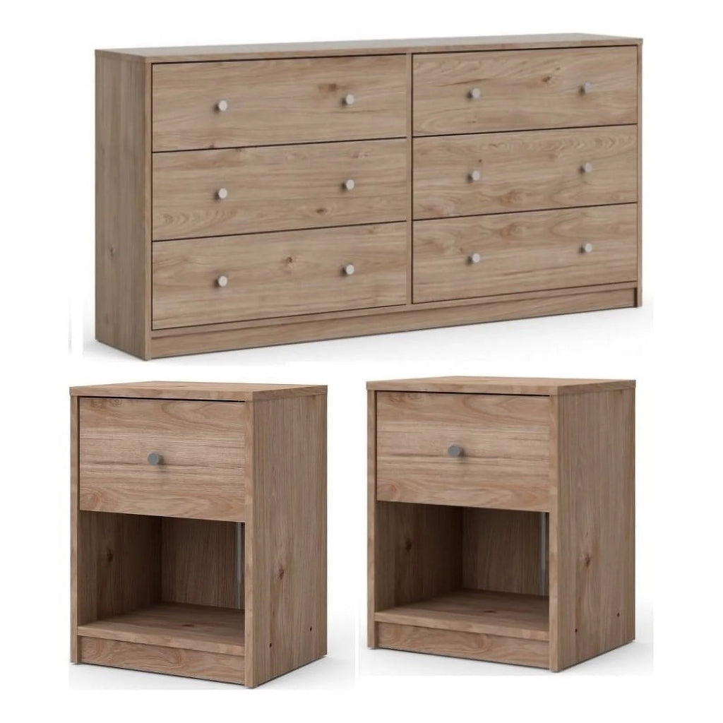 3 Piece Dresser and Nightstand Bedroom Set E1263