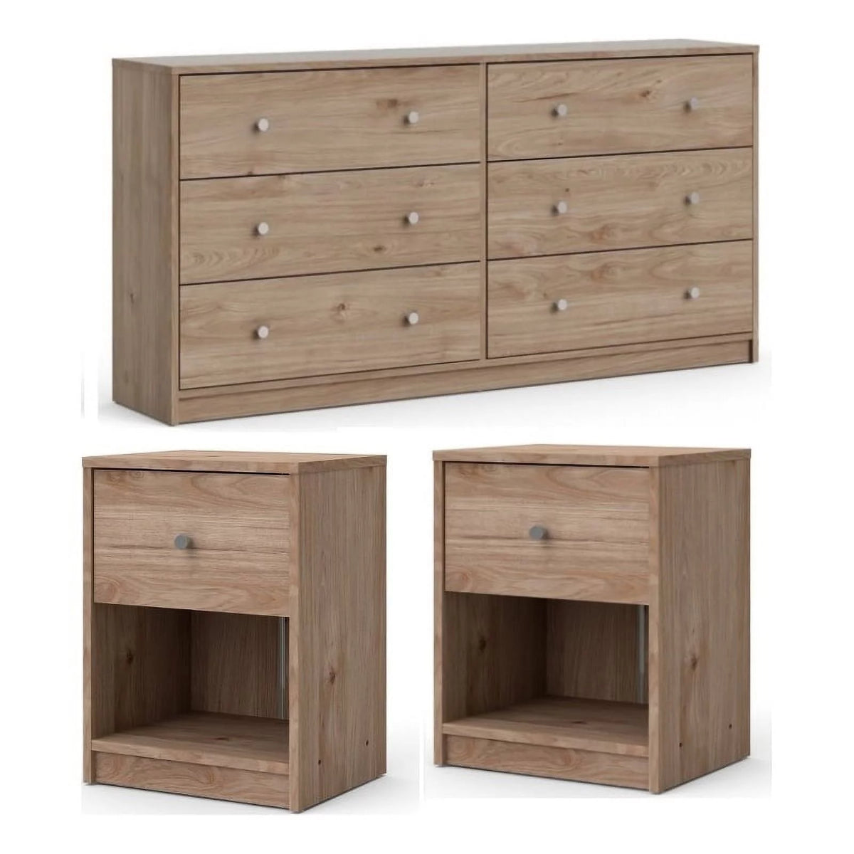 3 Piece Dresser and Nightstand Bedroom Set E1263